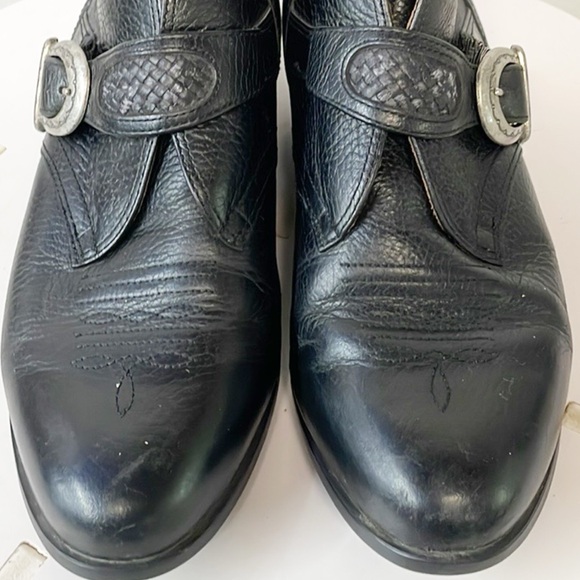 Ariat Black Ankle Boots with Silver Buckle - Picture 6 of 9
